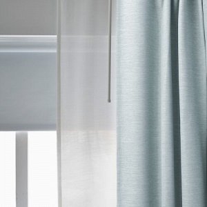 KALAMONDIN, Затемняющие шторы для комнаты, 1 пара, светло-голубые, 145x250 см