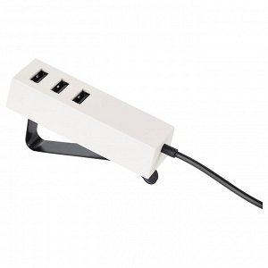 LRBY, USB-зарядное устройство с зажимом, белое