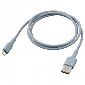 SITTBRUNN, от USB-A до USB-micro, светло-синий, 1 м