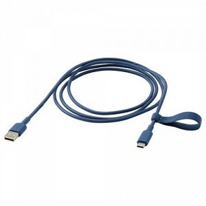 LILLHULT, USB-A-USB-C, синий, 1,5 м