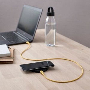 SITTBRUNN, от USB-A до USB-C, светло-желтый, 1 м