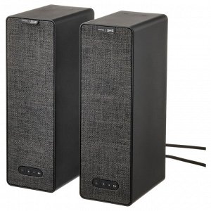 SYMFONISK, книжные колонки Wi-Fi, черный / комплект из 2-х gen 2