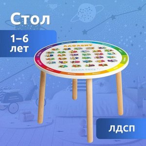 Детский круглый столик «Алфавит»