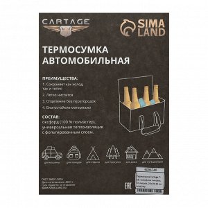 Термосумка Cartage Т-19, камуфляж пиксель, 10 л, 26х19х19 см