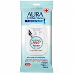 AURA, Влажные салфетки для поверхностей PRO EXPERT, изопропиловый спирт, с клапаном, 24 шт