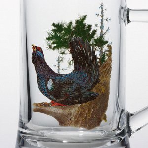 Кружка стеклянная для пива «Трофейная охота», 500 мл