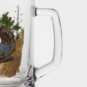 Кружка стеклянная для пива «Трофейная охота», 500 мл