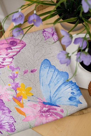 Полотенце Бабочки и цветы купон