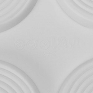 Форма для муссовых десертов и выпечки Доляна «Гипноз», силикон, 30x17,5x0,5 см, 6 ячеек (d=7,7 см), цвет белый