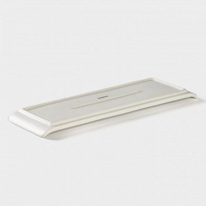 Блюдо фарфоровое для подачи Magistro Slate, 30x10 см, цвет белый