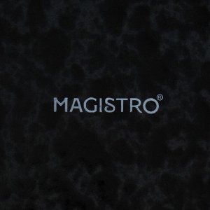 Блюдо сервировочное фарфоровое Magistro «Ночной дождь», 17,7x2,2 см, цвет чёрный