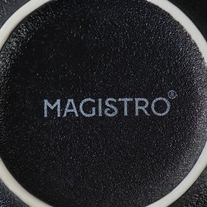 Набор салатников фарфоровых Magistro Lofty, 2 предмета: 300 мл, d=12 см, цвет черный