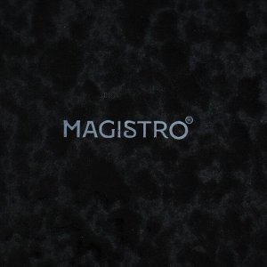 Салатник фарфоровый Magistro «Ночной дождь», 1,6 л, d=24,5 см, цвет чёрный