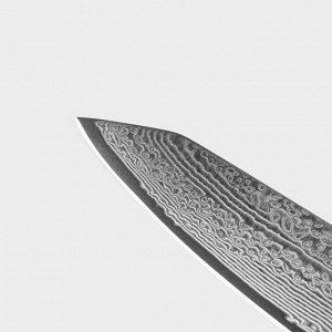 Нож овощной Magistro «Ортего», длина лезвия 12,7 см, дамасская сталь AUS-10