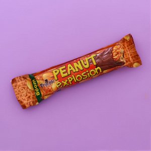 Батончик шоколадный «PEANUT EXPLOSION», арахис, карамель, нуга, 52 г