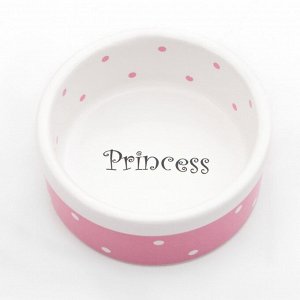 Миска керамическая "Princess" 100 мл малая 8,5 х 3,5 см, розовая