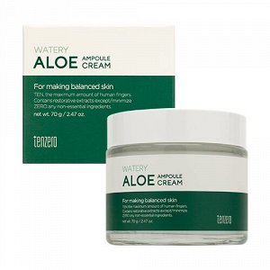 Успокаивающий ампульный крем с экстрактом алоэ Watery Aloe Ampoule Cream 2X