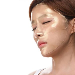 (Набор) Гидрогелевая маска для лица с золотом и муцином улитки Petitfee Gold & Snail Hydrogel Mask Pack, 5шт* 30г