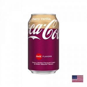 Coca-Cola Cherry Vanilla USA 355ml - Американская Кола вишня ванила