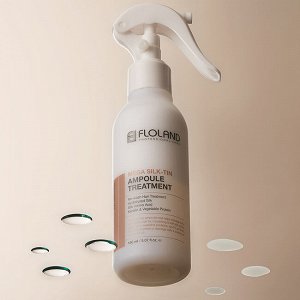 Floland Двухфазная сыворотка-мист для волос с аминокислотами шелка Mega Silk-Tin Ampoule Treatment