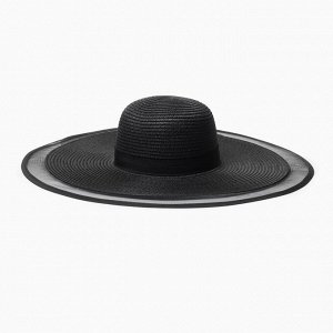 Шляпа женская MINAKU, цв. чёрный, р-р 58