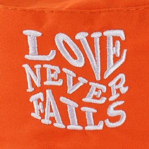 Панама Love, оранжевая, р-р 56