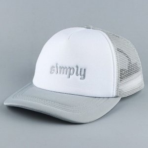 Кепка женская с сеткой Simply, серая, р-р 56