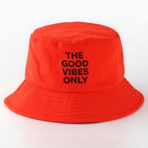 Панама Good vibes, оранжевая, р-р 56