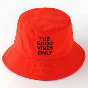 Панама Good vibes, оранжевая, р-р 56