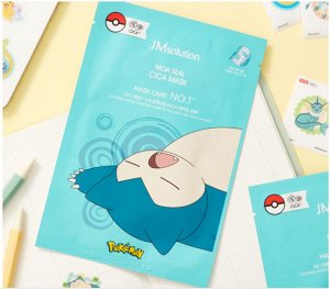 Тканевая маска успокаивающая JMsolution Moa Seal Cica Mask Pokemon