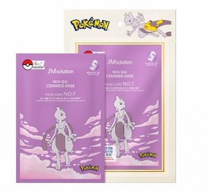 JMsolution Moa Seal Ceramide Mask - Pokemon Mewtwo Набор 3шт: тканевые маски с керамидами