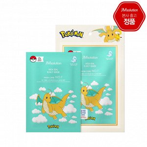 JMsolution Moa Seal N.M.F Mask - Pokemon Dragonite Набор 3шт: тканевые маски увлажняющие