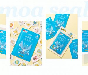 Набор 3шт: тканевые маски с гиалуроновой кислотой JMsolution Moa Seal Hyaluronic Acid Mask Pokemon