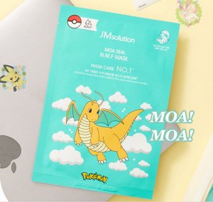 Набор 3шт: тканевые маски увлажняющие JMsolution Moa Seal N.M.F Mask Pokemon