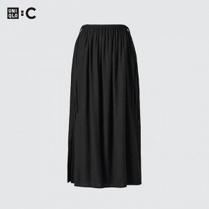 UNIQLO - длинная юбка со сборками - 65 BLUE