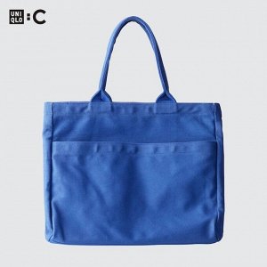 UNIQLO - большая хлопковая сумка - 65 BLUE