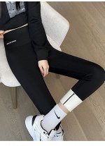 Утепленные лосины, черные