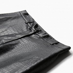 Брюки женские (экокожа) MINAKU: Eco leather цвет черный