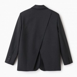 Пиджак женский с разрезом на спине MIST размер, цвет темно-серый