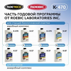 СИМА-ЛЕНД Средство для обслуживания септиков Roetech K-470, 946 мл