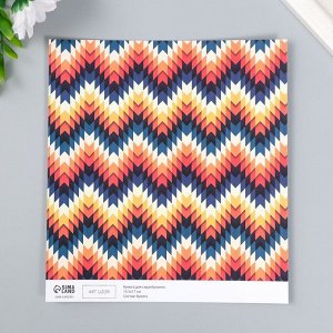 Бумага для скрапбукинга двусторонняя «Иллюзия», плотность 180 г, 15.5x17 см