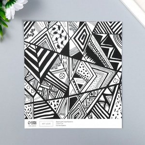 Бумага для скрапбукинга двусторонняя «Стиль», плотность 180 г, 15.5x17 см