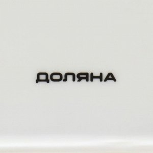 Тарелка для правильного питания Доляна «Гарвадская №2», d=23 см, 3 секции, фарфор, белая