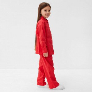 Костюм (рубашка и брюки) детский KAFTAN «Лён», красный