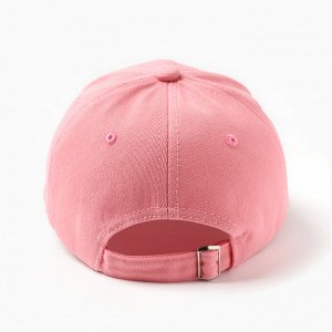 Кепка "Бейсболка" для девочки, цвет розовый, размер 52 -54
