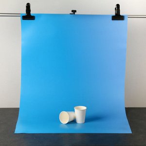 Фотофон для предметной съёмки "Голубой" ПВХ, 100 х 70 см