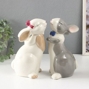 Фигурка керамика «Кролики милашки», 20x10x10.5 см, МИКС