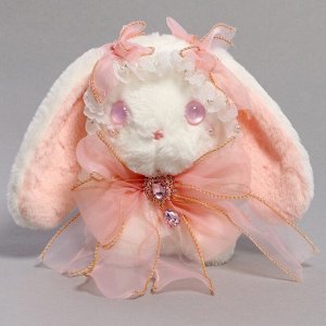 Мягкая игрушка «Зайка» с розовым бантом, 20 см