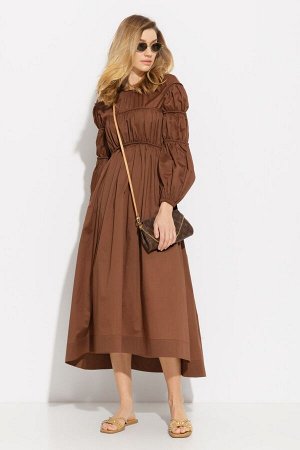 Платье LAKBI 53973 коричневый