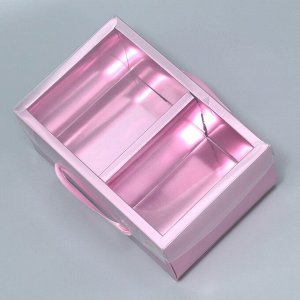 Упаковка подарочная, Складная коробка «Розовая вата», 23 х 15 х 10 см